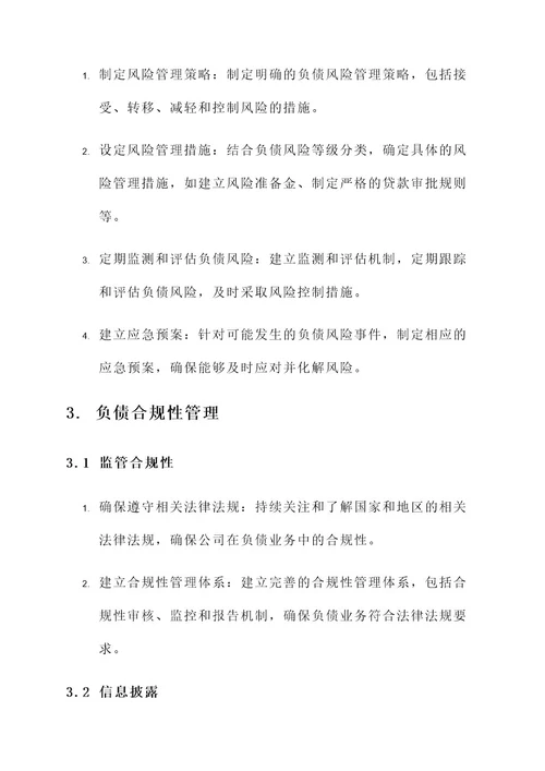 公司负债风控方案