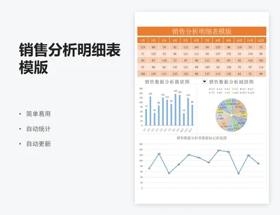 销售分析明细表模版