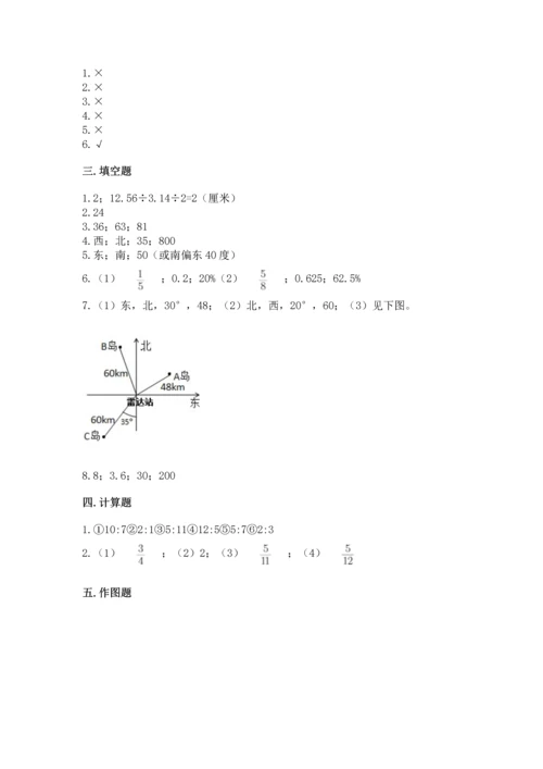 小学数学六年级上册期末测试卷附参考答案【能力提升】.docx