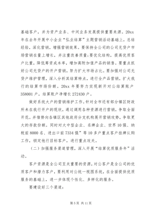 经营部的年度工作计划.docx