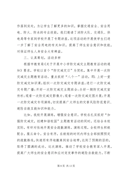 全国防灾减灾日主题宣传活动总结.docx