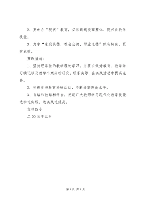 宝林四小申报XX省XX县区（教育局）优秀党组织自查报告.docx