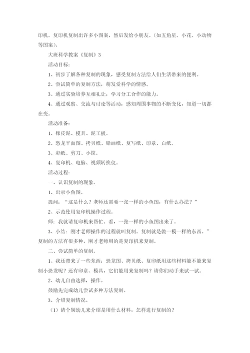 大班科学教案《复制》.docx