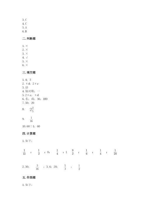 2022六年级上册数学期末考试试卷【必考】.docx