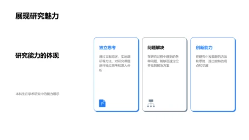 本科生研究探索PPT模板