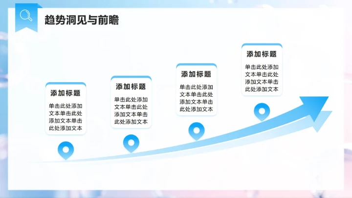 蓝粉色简约风医美医疗行业经济消费调研报告PPT模板