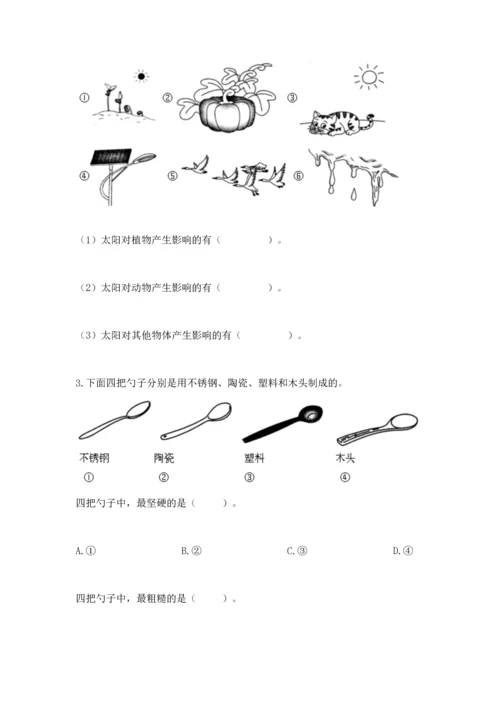 教科版科学二年级上册《期末测试卷》含答案下载.docx