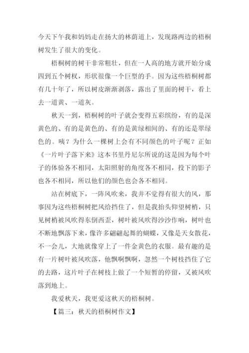 写秋天梧桐树的作文.docx