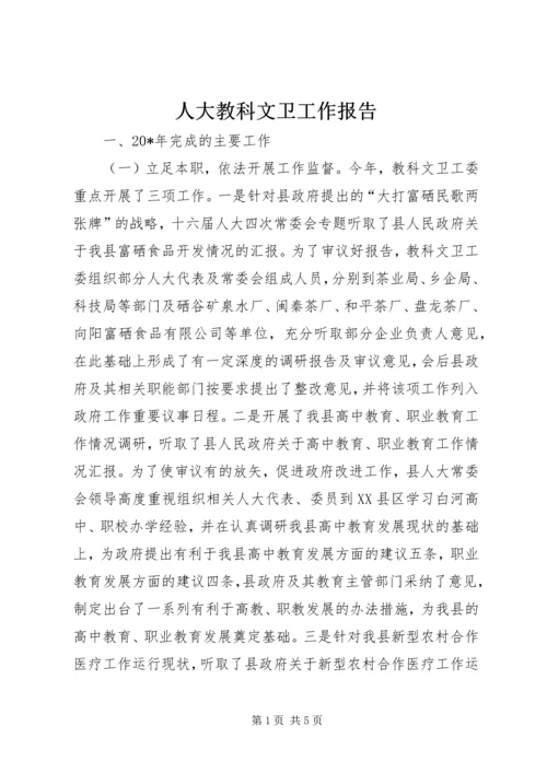 人大教科文卫工作报告.docx