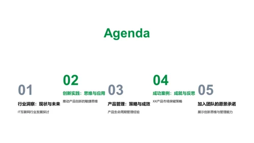互联网产品管理述职报告PPT模板