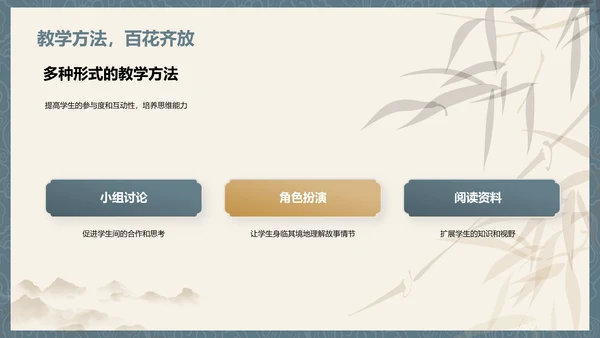 灰色插画复古国风名著导读水浒传培训课件PPT模板