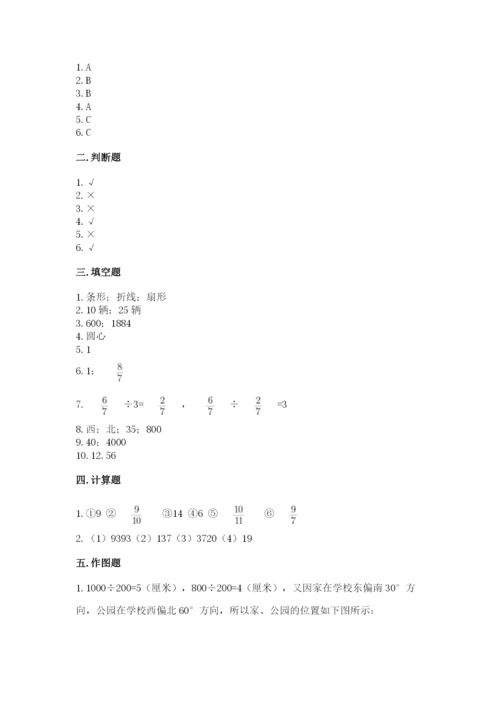 2022人教版六年级上册数学期末测试卷（达标题）.docx