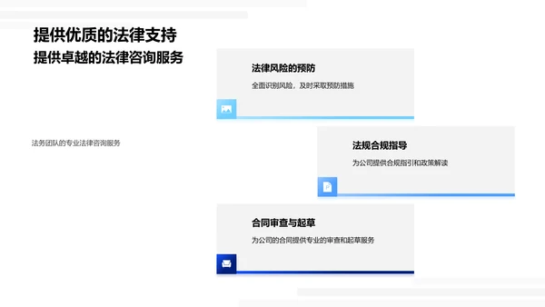 法务年度工作报告PPT模板