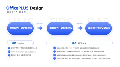 简约风流程关系3项PPT图文页