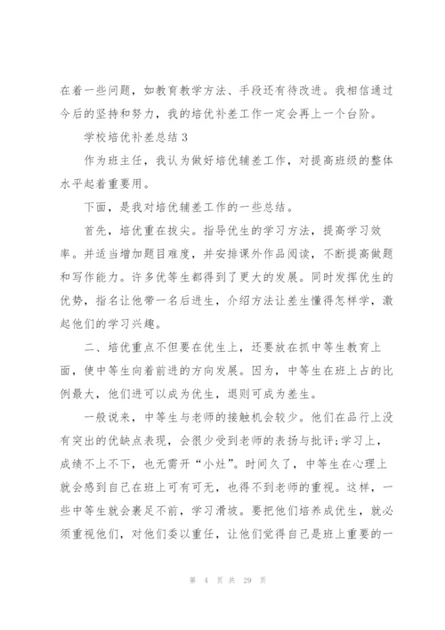学校培优补差总结10篇.docx