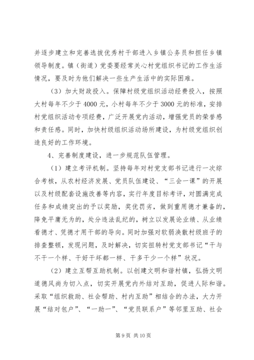 村党组织书记队伍建设存在的问题及对策精编.docx