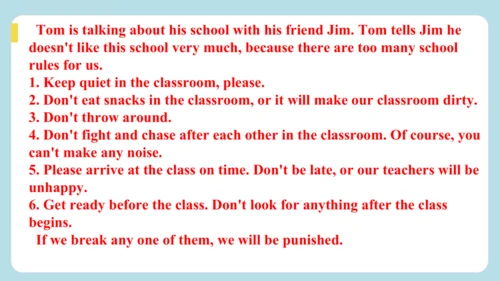 Unit 2 No Rules, No Order（Grammar and Writing ） 随堂