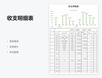 收支明细表