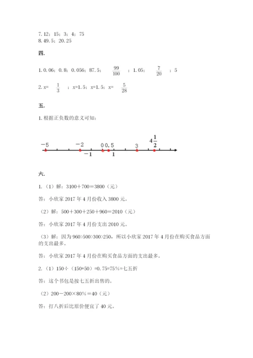 杭州文澜中学小升初数学试卷带答案（培优b卷）.docx