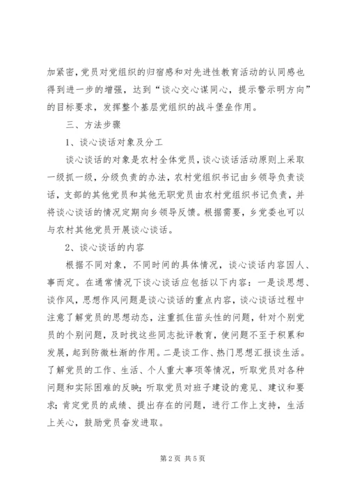 开展党员谈心谈话的意见 (2).docx