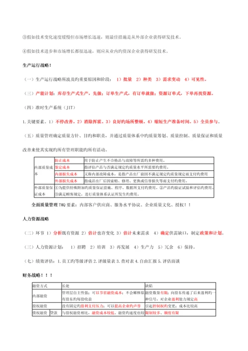 2023年注册会计师CAP战略知识点.docx