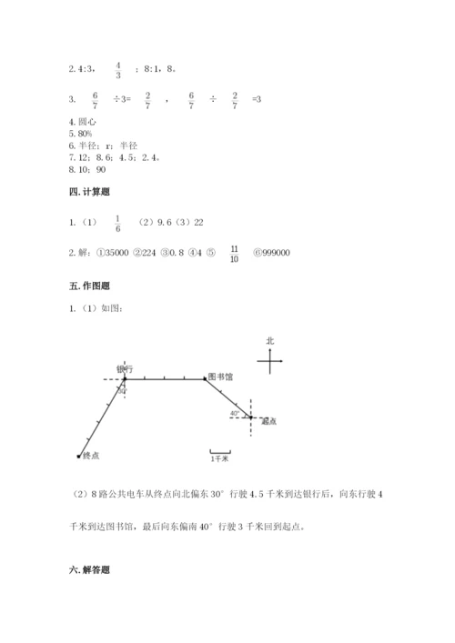 小学数学六年级上册期末卷及完整答案（网校专用）.docx
