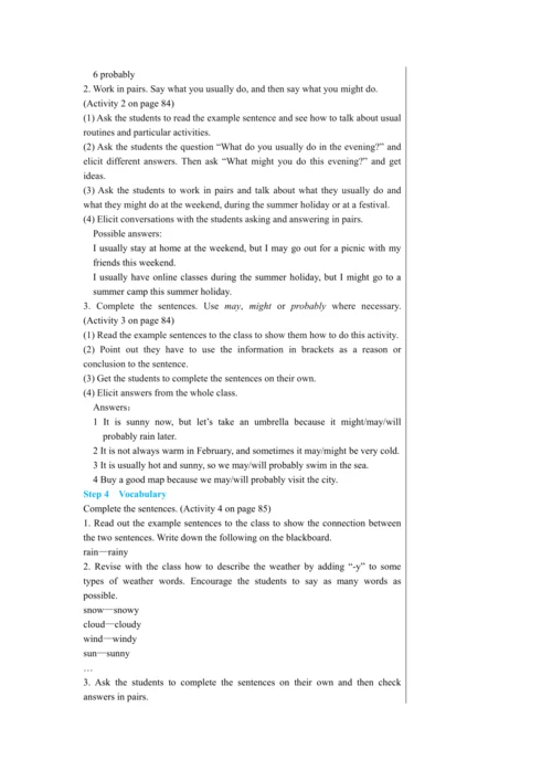 【轻松备课】外研版初中英语八年级上Module 10 Unit 3教学详案