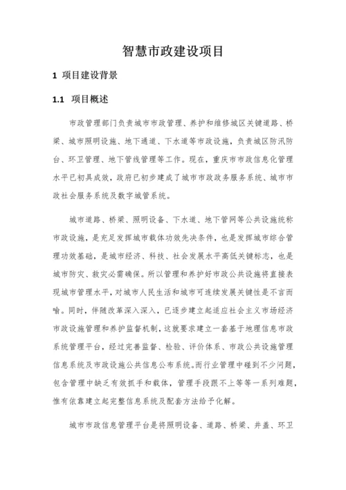 智慧市政建设优质项目实施总体综合规划.docx