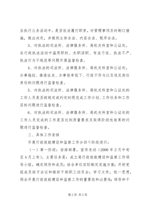 行政效能建设和监察工作实施方案 (2).docx