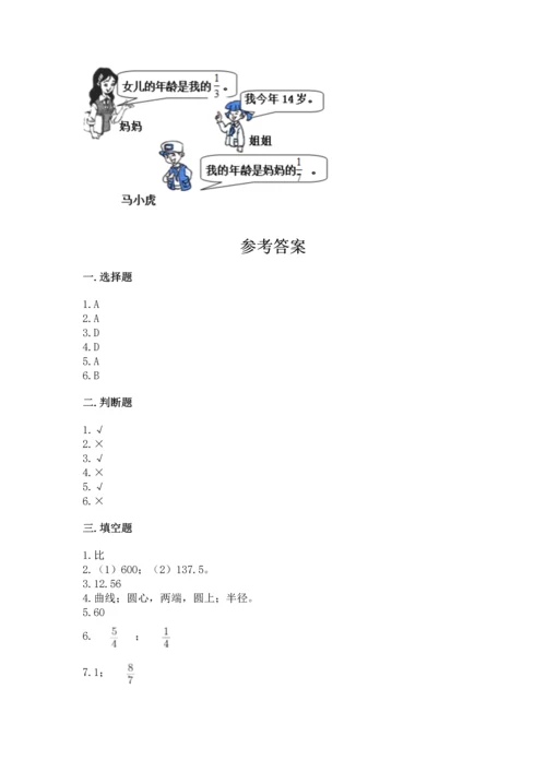 人教版六年级上册数学期末测试卷含答案（能力提升）.docx