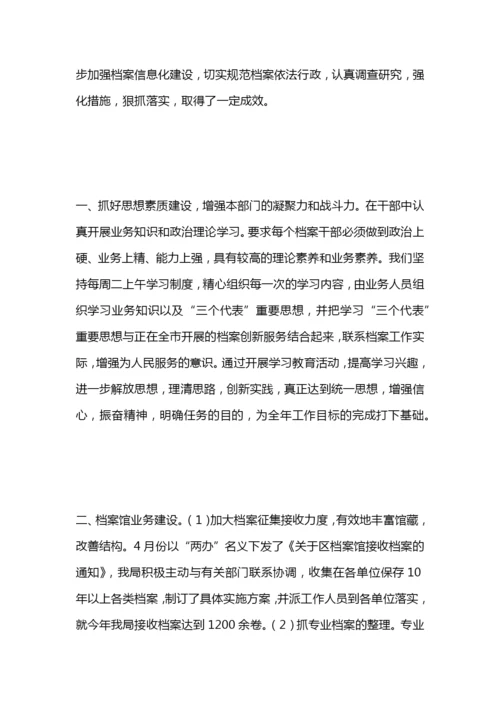 档案局个人工作总结.docx