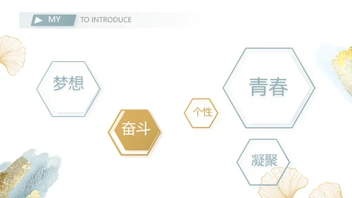 高中生个人简历面试自我介绍岗位竞聘演讲PPT