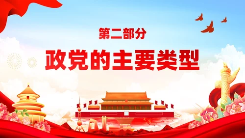 红色党政风入党培训党政知识要点学习党课PPT模板