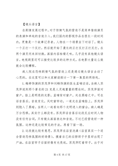 疯人院观后感精选.docx