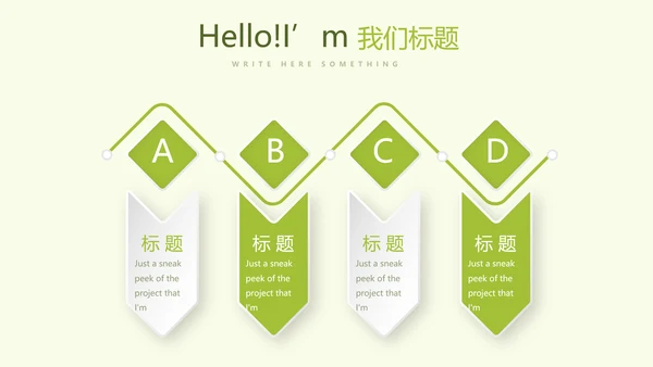 绿色小清新春季护肤宣传动态PPT
