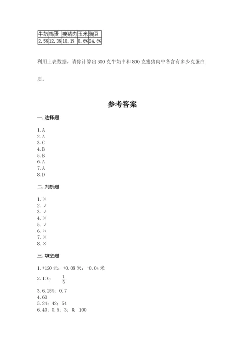 冀教版小升初数学模拟试卷附答案【突破训练】.docx