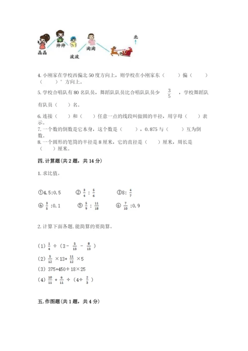 小学数学六年级上册期末卷及参考答案（突破训练）.docx