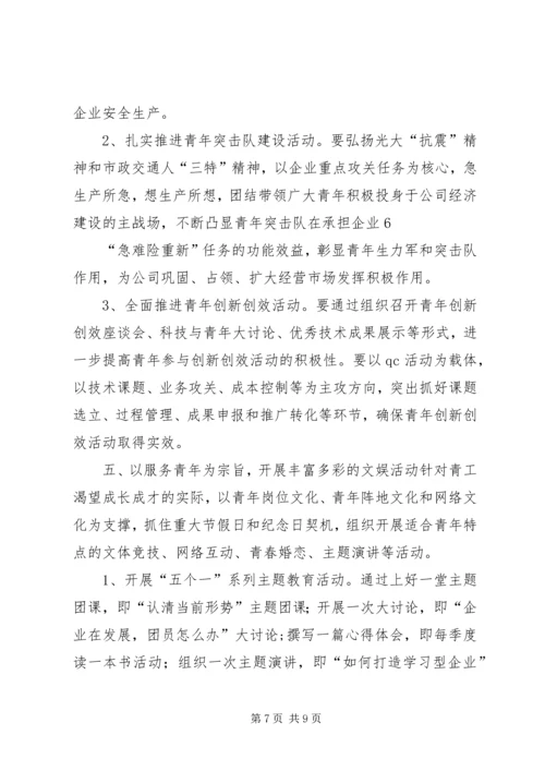 公司团委年度工作要点 (4).docx