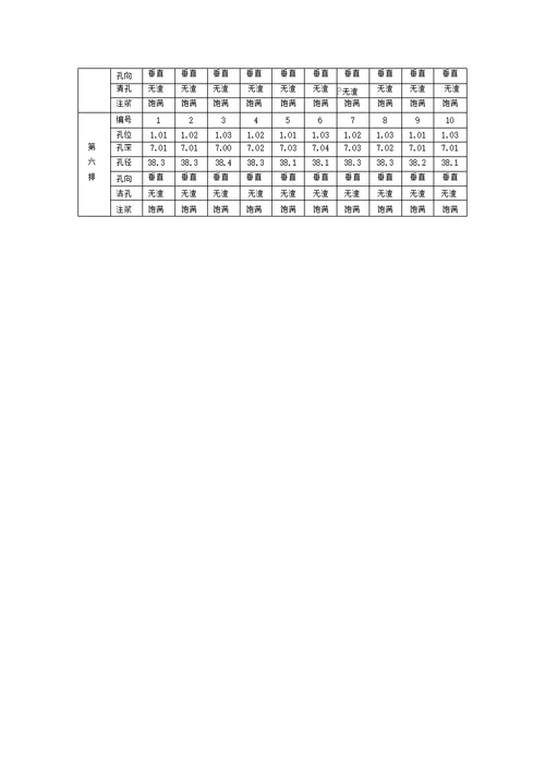 基坑支护竣工验收记录表