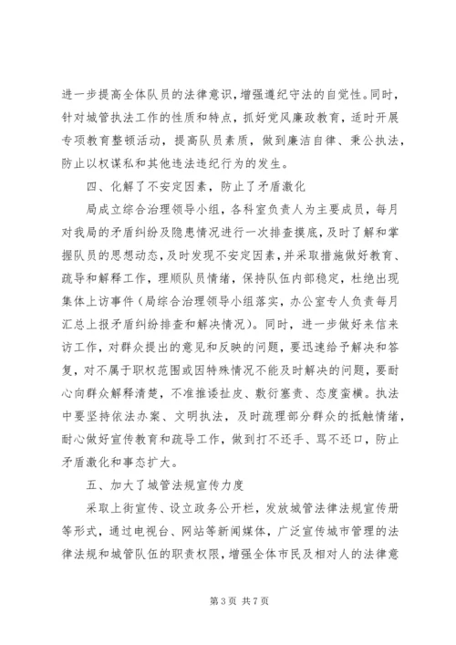 城管局上半年履职报告2篇.docx