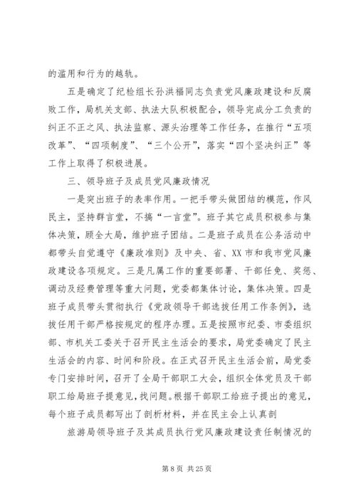 第一篇：关于XX年度党政领导班子执行党风廉政建设责任制情况的自我检查报告.docx