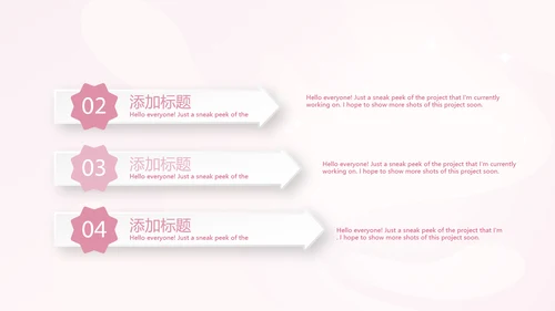 粉色时尚孕妇年年终总结动态PPT