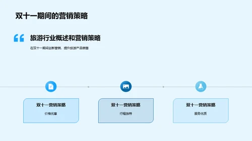 双十一旅游营销新策