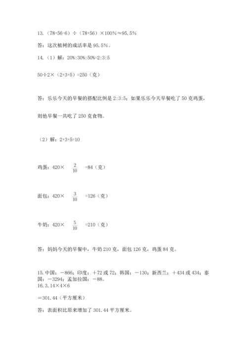 六年级小升初数学解决问题50道a4版.docx