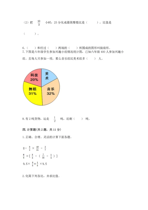 人教版六年级上册数学期末测试卷精品【考点梳理】.docx