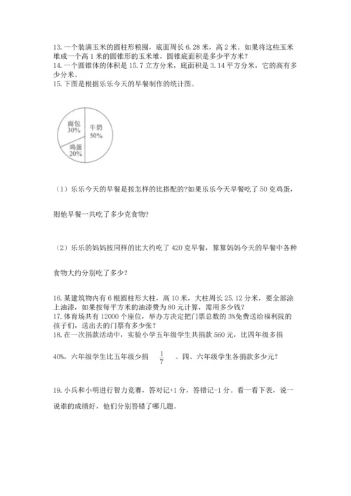 小升初数学应用题50道附完整答案（易错题）.docx