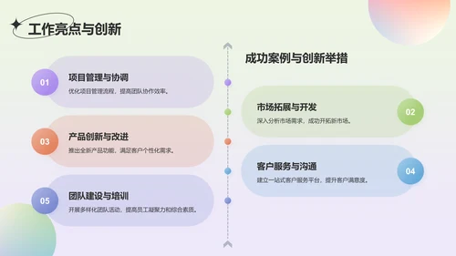 绿色渐变风工作总结汇报通用PPT模板