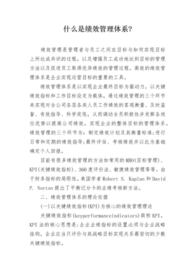 什么是绩效管理体系-.docx