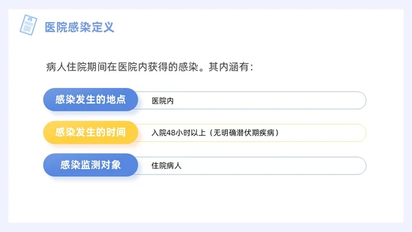 蓝色插画风图示医院PPT院感知识培训