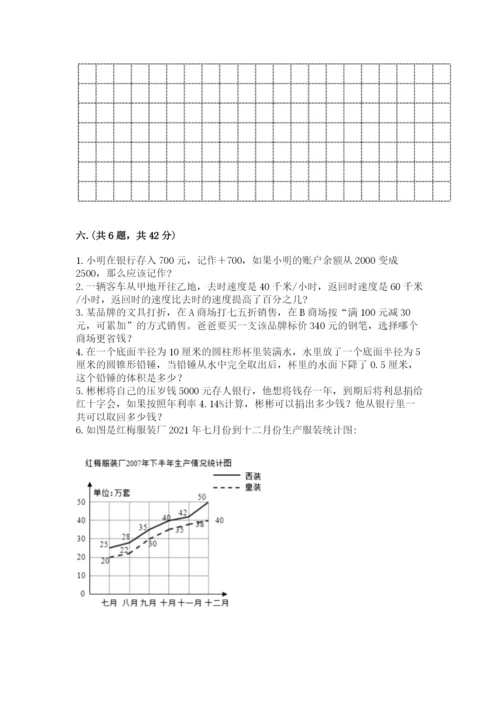 贵州省贵阳市小升初数学试卷及完整答案（易错题）.docx